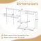 4-8 FT Wall Closet Storage System with Adjustable Shelves and Rods